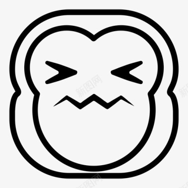 猩猩病猴黑猩猩表情符号图标图标