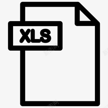 xls文件excel文档电子表格图标图标