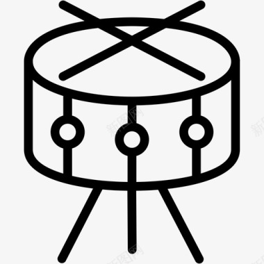 鼓庆典乐器图标图标