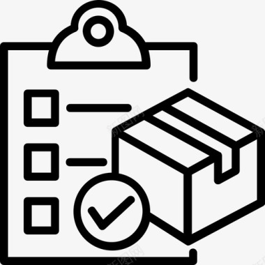 物流配送检查订单送货单在线订单图标图标