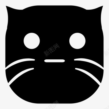 夸张表情猫无脸猫表情符号韩娜表情猫版图标图标