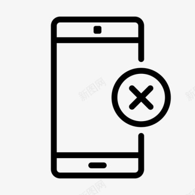 移动智能手机关闭错误用户界面图标图标