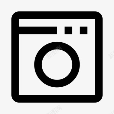 洗衣机家电制造图标图标