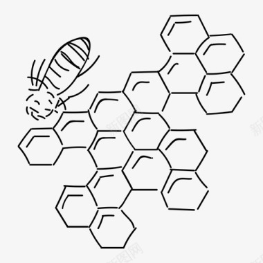 蜂巢蜂巢蜜蜂养蜂图标图标