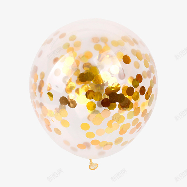 金色纸屑气球png免抠素材_88icon https://88icon.com 气球 派对 纸屑 金气球 金色