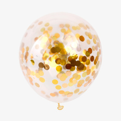 金色纸屑金色纸屑气球高清图片