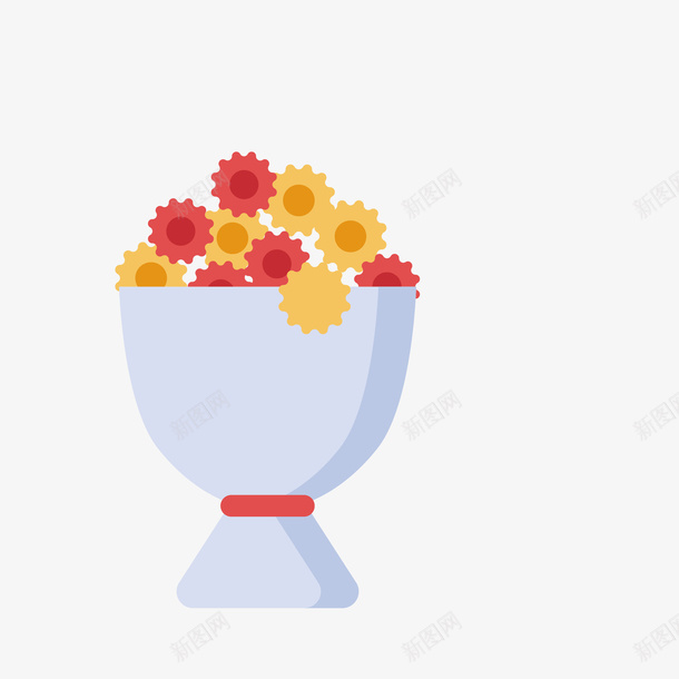 花手绘创意图矢量图eps免抠素材_88icon https://88icon.com 免抠图PNG 创意 商业 彩色 花手绘 矢量图