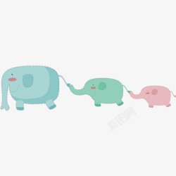 小象成长图素材