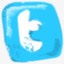 推特社交网络手绘的社会图标图标
