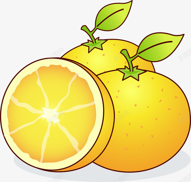 橙子蔬菜绿色食品水果png免抠素材_88icon https://88icon.com 橙子 水果 绿色食品 蔬菜