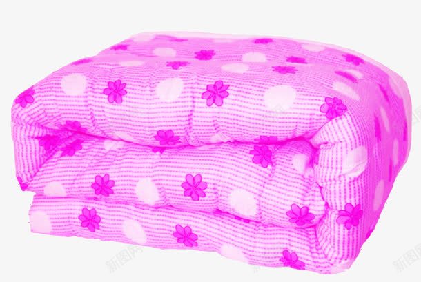粉色的棉被png免抠素材_88icon https://88icon.com 冬季 四件套 棉花 棉被 被子