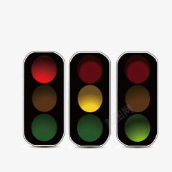 红绿灯交通信号矢量图素材