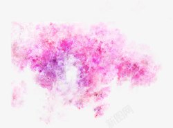 梦幻花朵粉色海报装饰素材