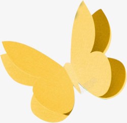 黄色化妆品海报黄色蝴蝶素材