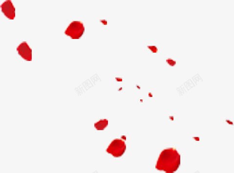 飘扬植物花瓣红色png免抠素材_88icon https://88icon.com 植物 红色 花瓣 飘扬