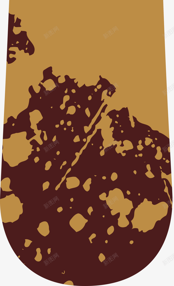 咖啡色简约滑板png免抠素材_88icon https://88icon.com 咖啡色滑板 斑斓图案 涂鸦水彩 清新液体 简约图案 装饰图案