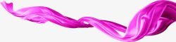 紫色卡通漂浮活动丝带素材