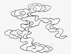 创意合成手绘形状云朵素材