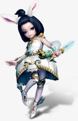 兔女卡通兔女游戏兔女素材