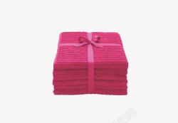 粉色毛巾礼盒素材