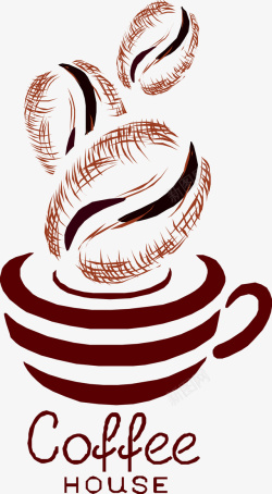 手绘咖啡饮料图矢量图素材