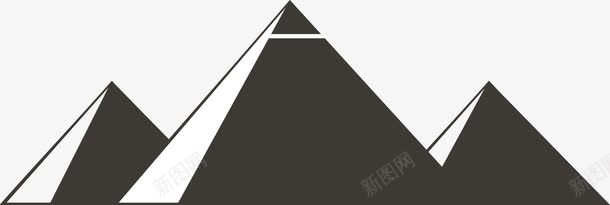 埃及金字塔矢量图ai免抠素材_88icon https://88icon.com 古埃及 埃及 旅游 景点 金字塔 矢量图