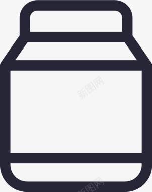 鲜奶图标图标