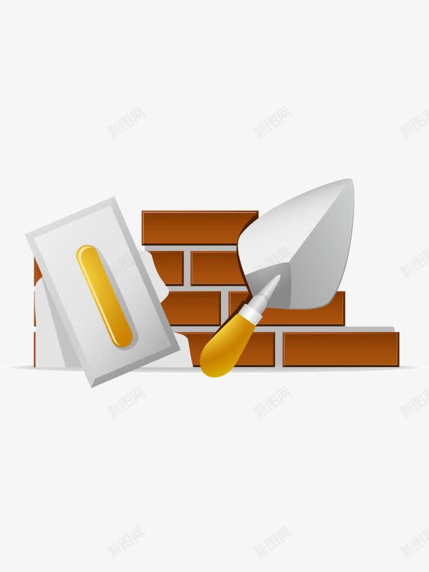 卡通工具砌砖png免抠素材_88icon https://88icon.com 卡通工具 标签 砌砖