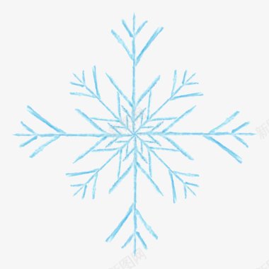 创意雪花手绘雪花图标图标