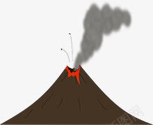 火山喷发爆发png免抠素材_88icon https://88icon.com 卡通岩浆 危险 地理 地质学 岩浆