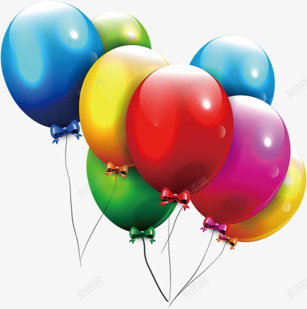 彩色卡通可爱气球装饰抽象png免抠素材_88icon https://88icon.com 卡通 可爱 彩色 抽象 气球 装饰