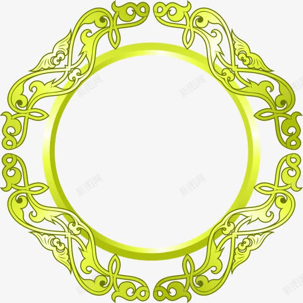 绿色装饰外框png免抠素材_88icon https://88icon.com 外框装饰 绿色 装饰 装饰图案 装饰素材