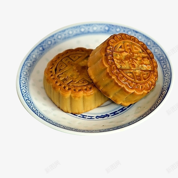 盘子中的月饼png免抠素材_88icon https://88icon.com 月饼 盘子 食品