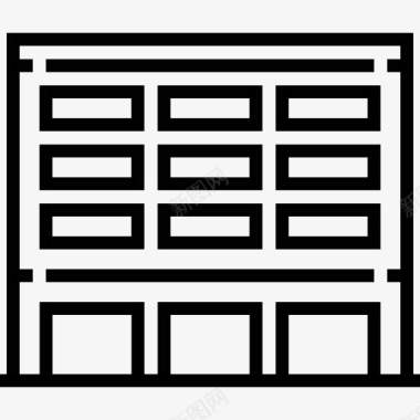 巨石建筑办公楼图标图标