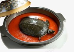 红汤甲鱼素材