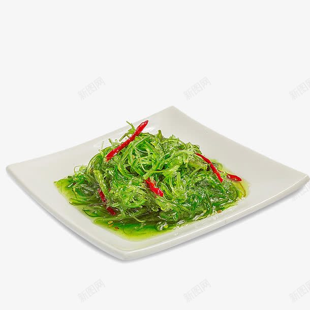 海带丝png免抠素材_88icon https://88icon.com 产品实物 绿色 零食 香辣