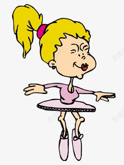 跳芭蕾的女舞者png免抠素材_88icon https://88icon.com 卡通 素材 芭蕾舞者