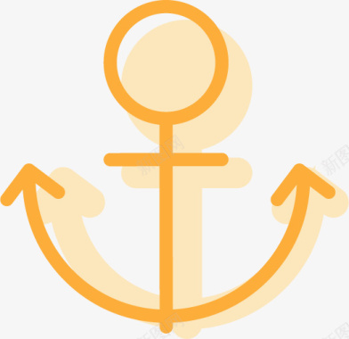 卡通扁平化海军标志图标图标