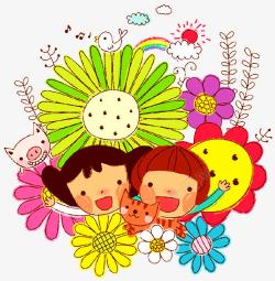 儿童海报插画素材