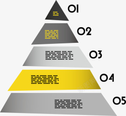 金三角图表矢量图素材
