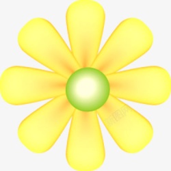 黄色春天风景花朵素材