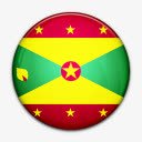 国旗格林纳达国世界标志图标图标