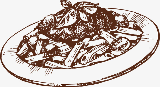手绘美食矢量图ai免抠素材_88icon https://88icon.com 手绘 美食 食物 矢量图