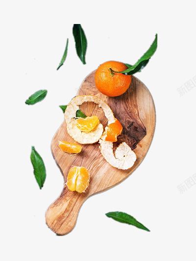 好吃的橘子png免抠素材_88icon https://88icon.com 刀板 水果 美食 食物