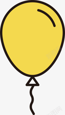 一颗气球圣诞气球装饰图标图标
