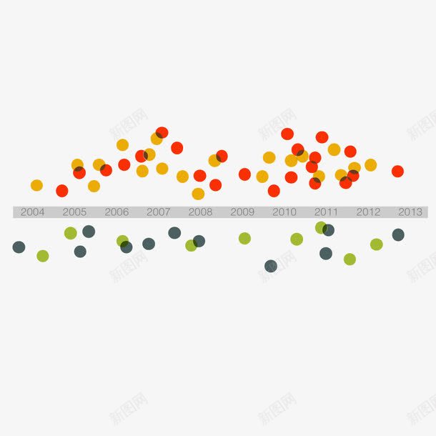 彩色时间轴png免抠素材_88icon https://88icon.com 上下统计 彩色小球 时间轴 矢量图形