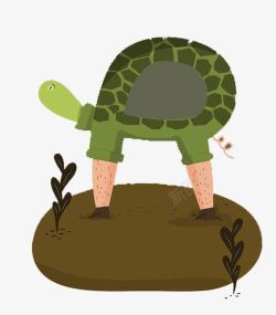 长腿的乌龟素材