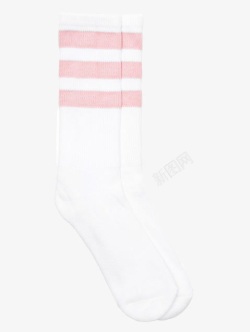 蒸汽波风格粉白色长袜素材