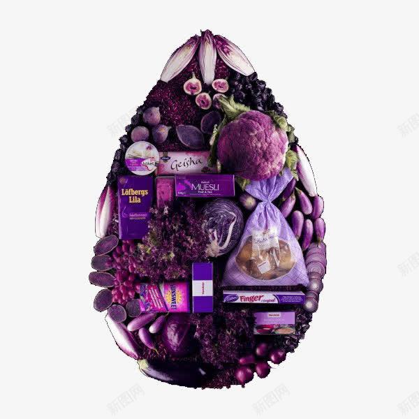 紫色水果蔬菜png免抠素材_88icon https://88icon.com 创意 水果 紫色 蔬菜 视觉 设计