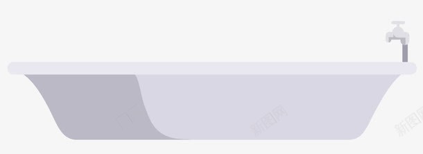 扁平化浴缸png免抠素材_88icon https://88icon.com 扁平化 洗澡 浴缸